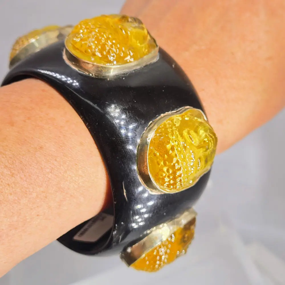 ?BArb’s Big Bodacious Bangles’ Bangle Bracelets -mixed Gems & Buddhas Resin - Bracelet