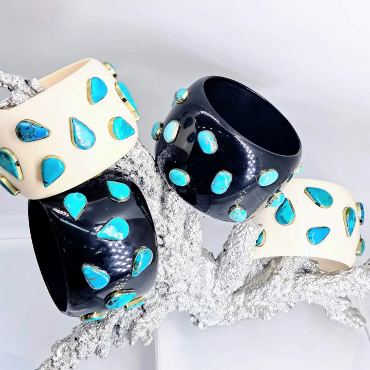 ?BArb’s Big Bodacious Bangles’ Bangle Bracelets -mixed Gems & Buddhas Resin - Bracelet