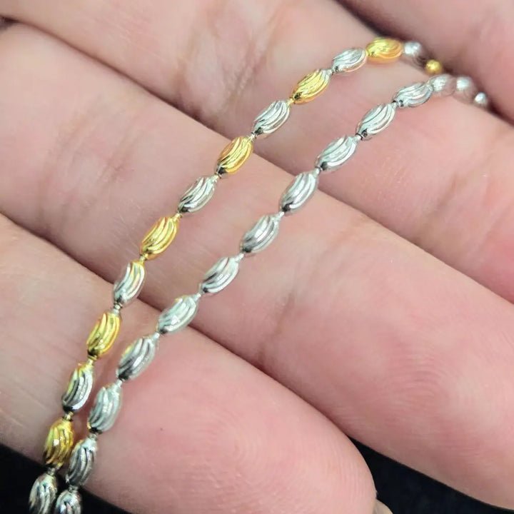 ?BAsically Beautiful’ 9’’ - 11’’ Anklet - Anti-tarnish Sterling & Gold