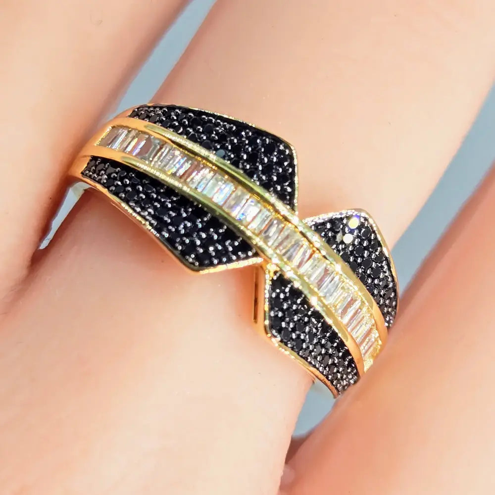 ?BLack Tie Beauty’ Black Spinel & Sapphire Ring - Key West Local Luxe