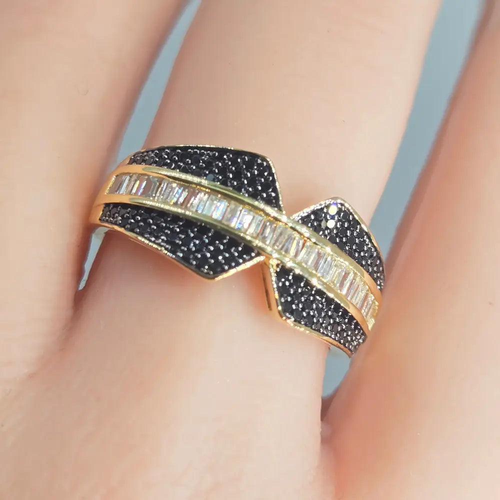 ?BLack Tie Beauty’ Black Spinel & Sapphire Ring - Key West Local Luxe