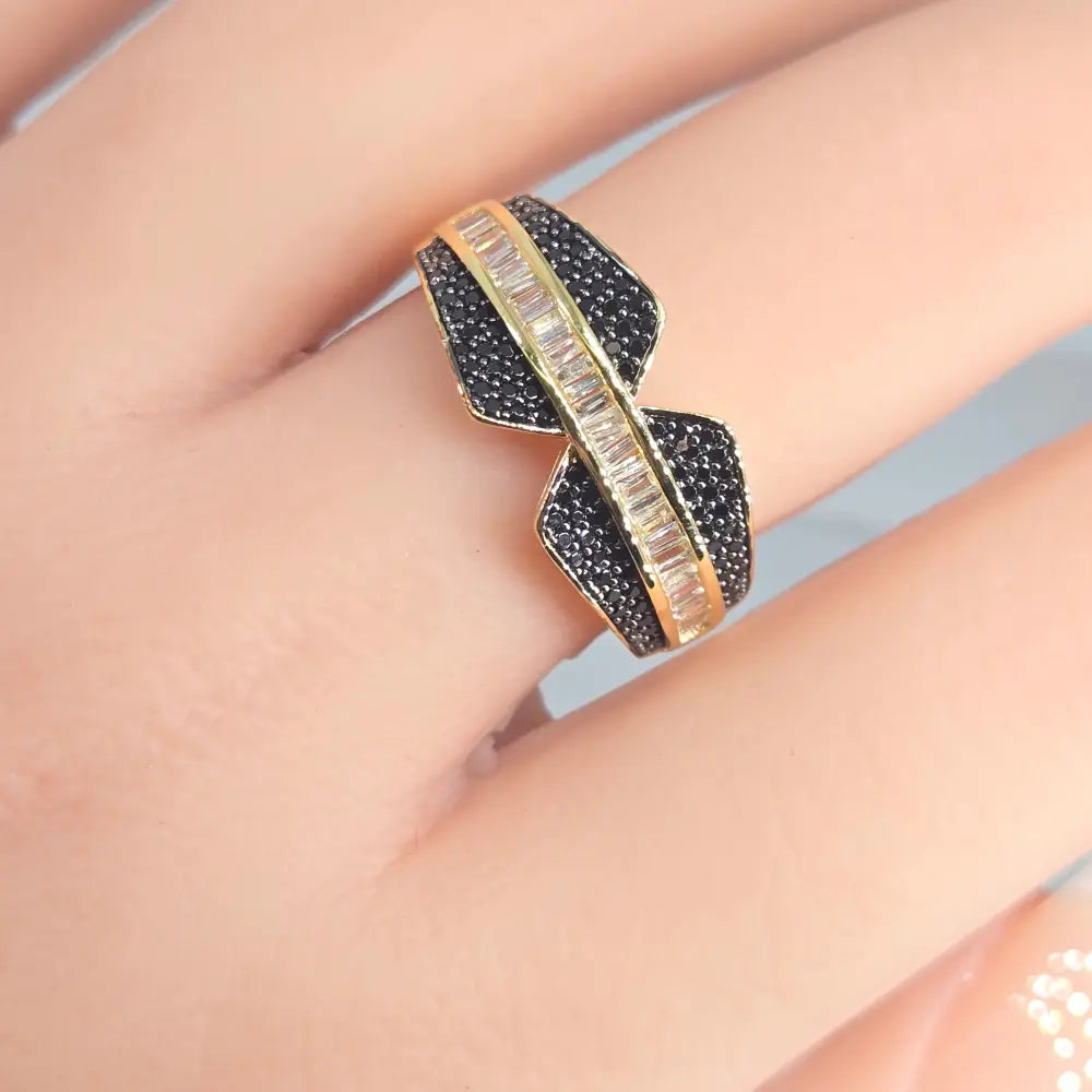 ?BLack Tie Beauty’ Black Spinel & Sapphire Ring - Key West Local Luxe
