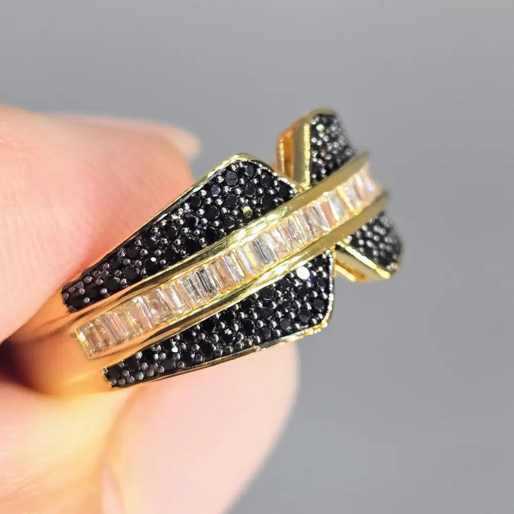 ?BLack Tie Beauty’ Black Spinel & Sapphire Ring - Key West Local Luxe