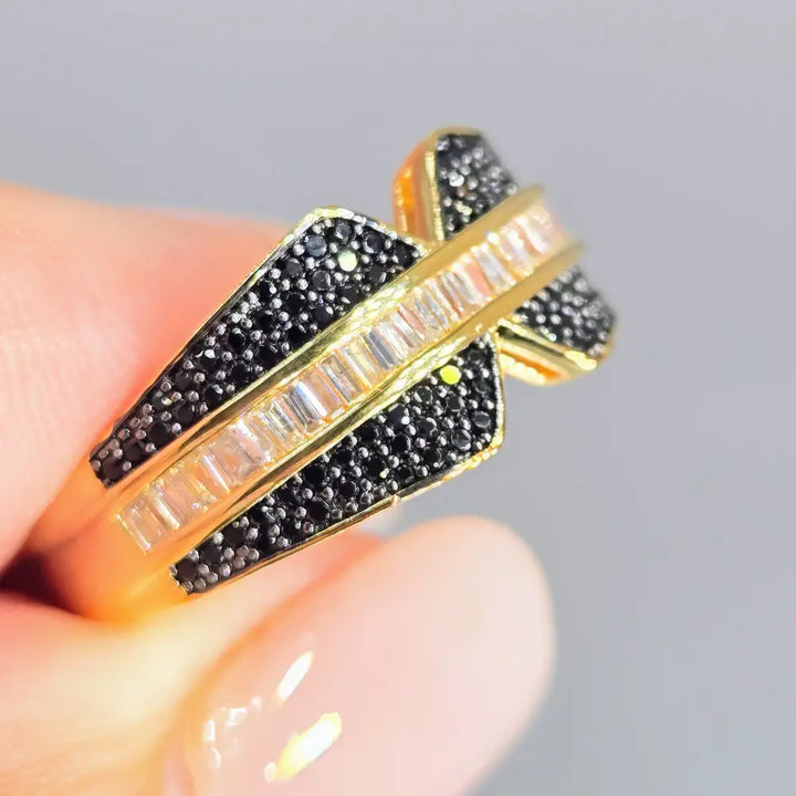 ?BLack Tie Beauty’ Black Spinel & Sapphire Ring - Key West Local Luxe