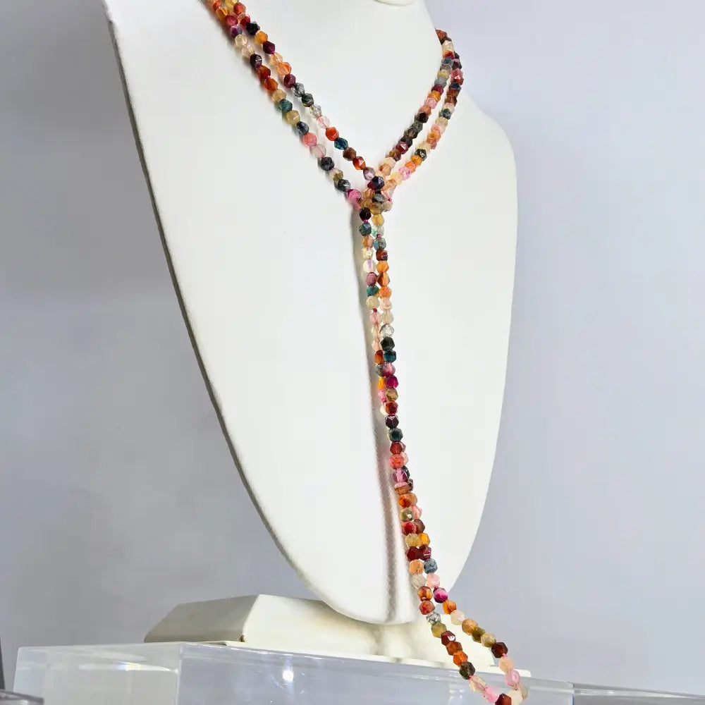 ?BLossoming’ 60’’ Necklace - Agate (enhancer Clip)