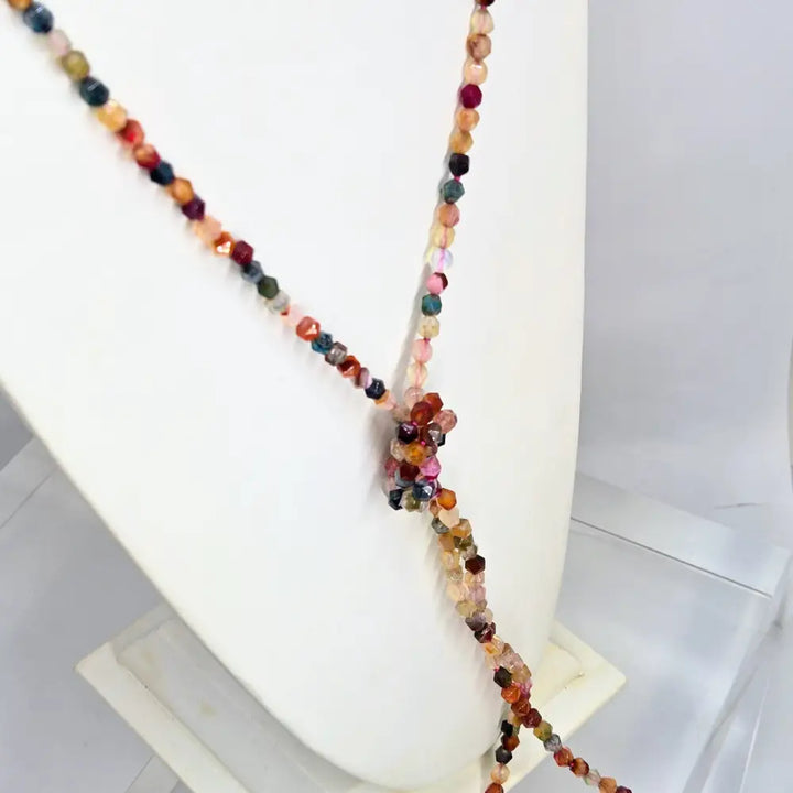 ?BLossoming’ 60’’ Necklace - Agate (enhancer Clip)