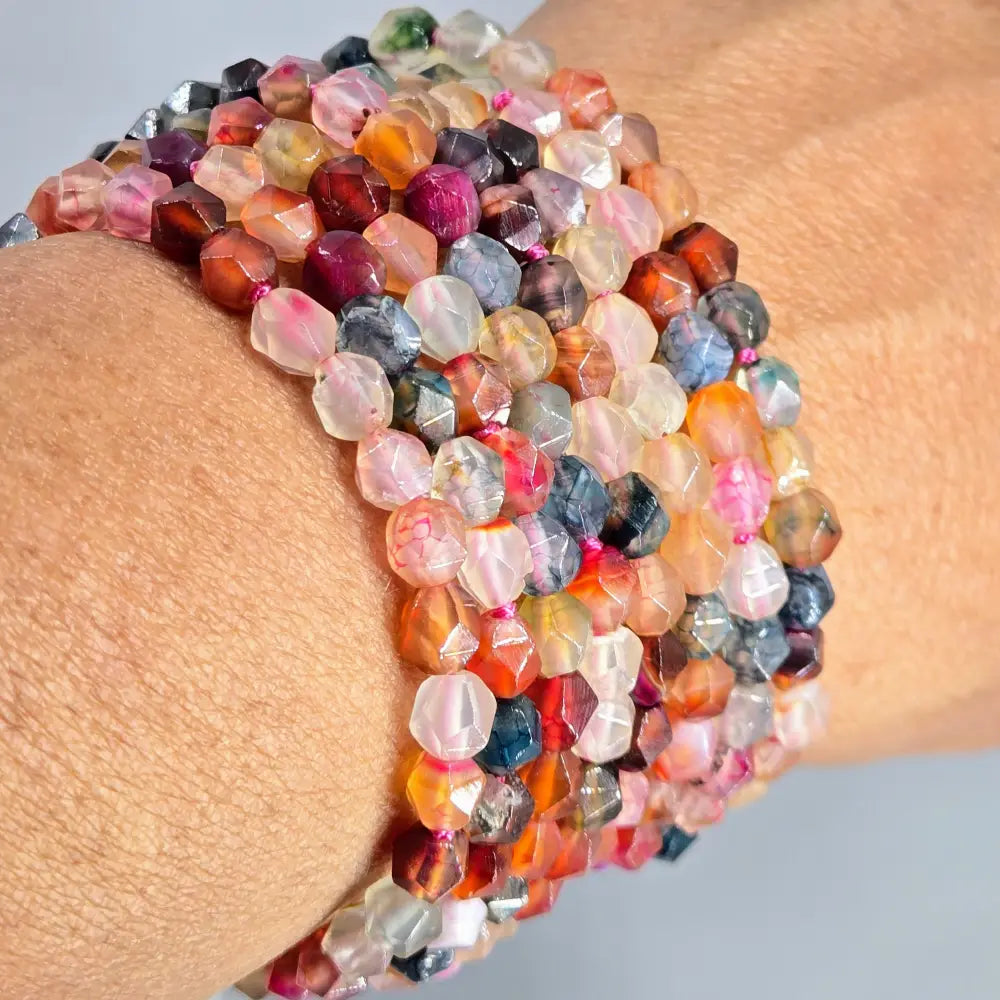?BLossoming’ 60’’ Necklace - Agate (enhancer Clip)