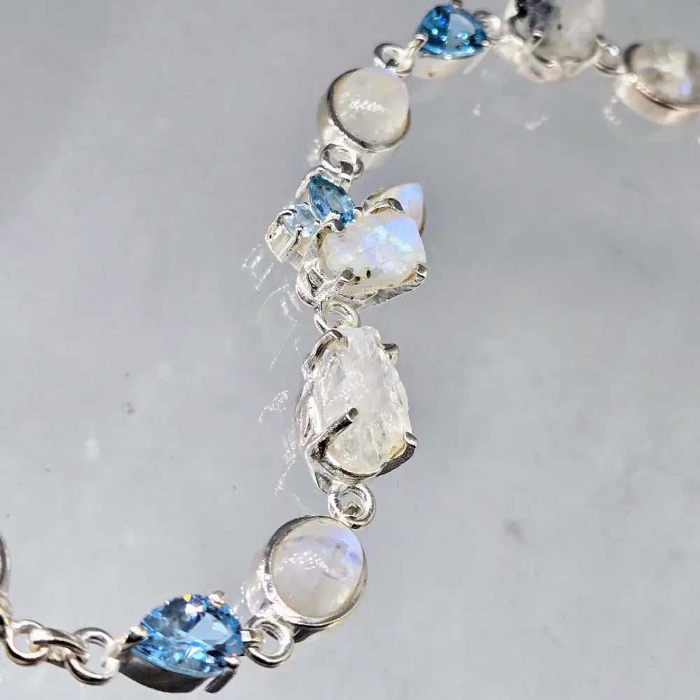 ?BLue Moon Baby!’ 7’’ - 8’’ Bracelet - Moonstone Topaz Sterling