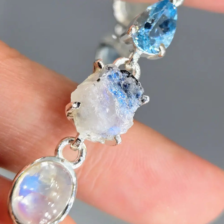 ?BLue Moon Baby!’ 7’’ - 8’’ Bracelet - Moonstone Topaz Sterling