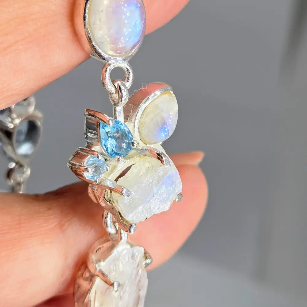 ?BLue Moon Baby!’ 7’’ - 8’’ Bracelet - Moonstone Topaz Sterling