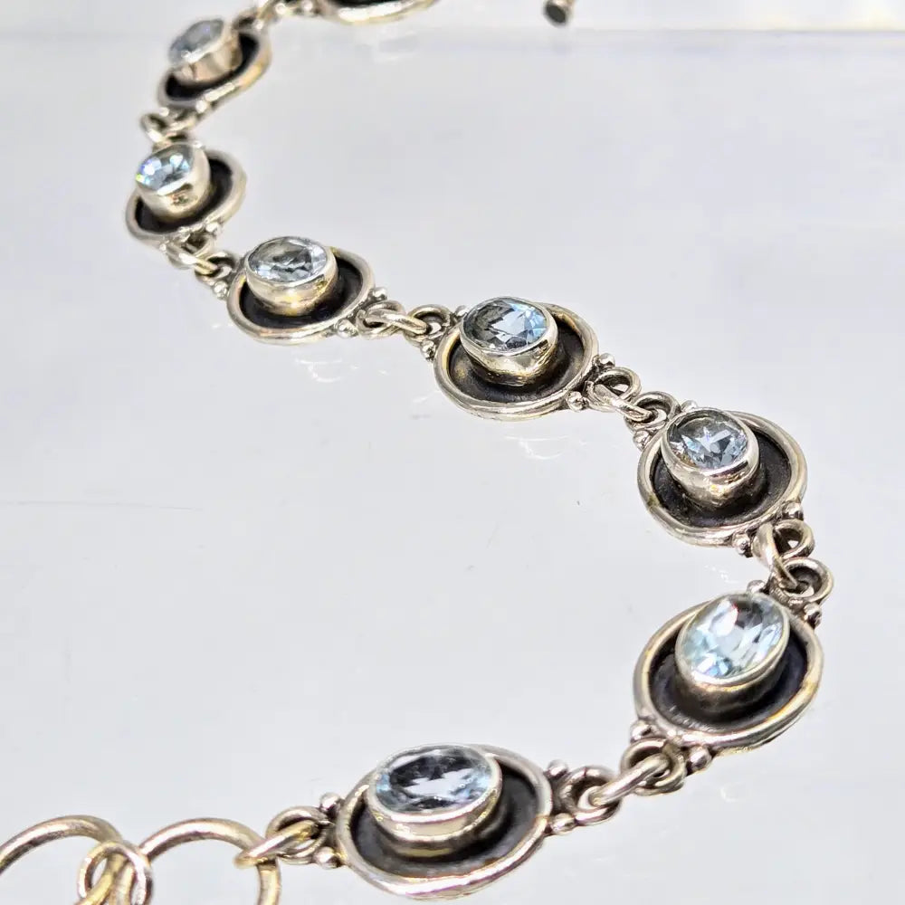 ?BLue Skies’ 7.5’’ - 8’’ Bracelet - Topaz Sterling