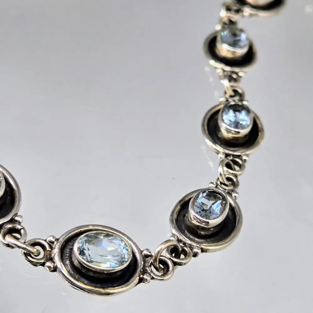 ?BLue Skies’ 7.5’’ - 8’’ Bracelet - Topaz Sterling