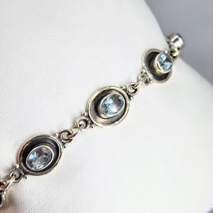 ?BLue Skies’ 7.5’’ - 8’’ Bracelet - Topaz Sterling
