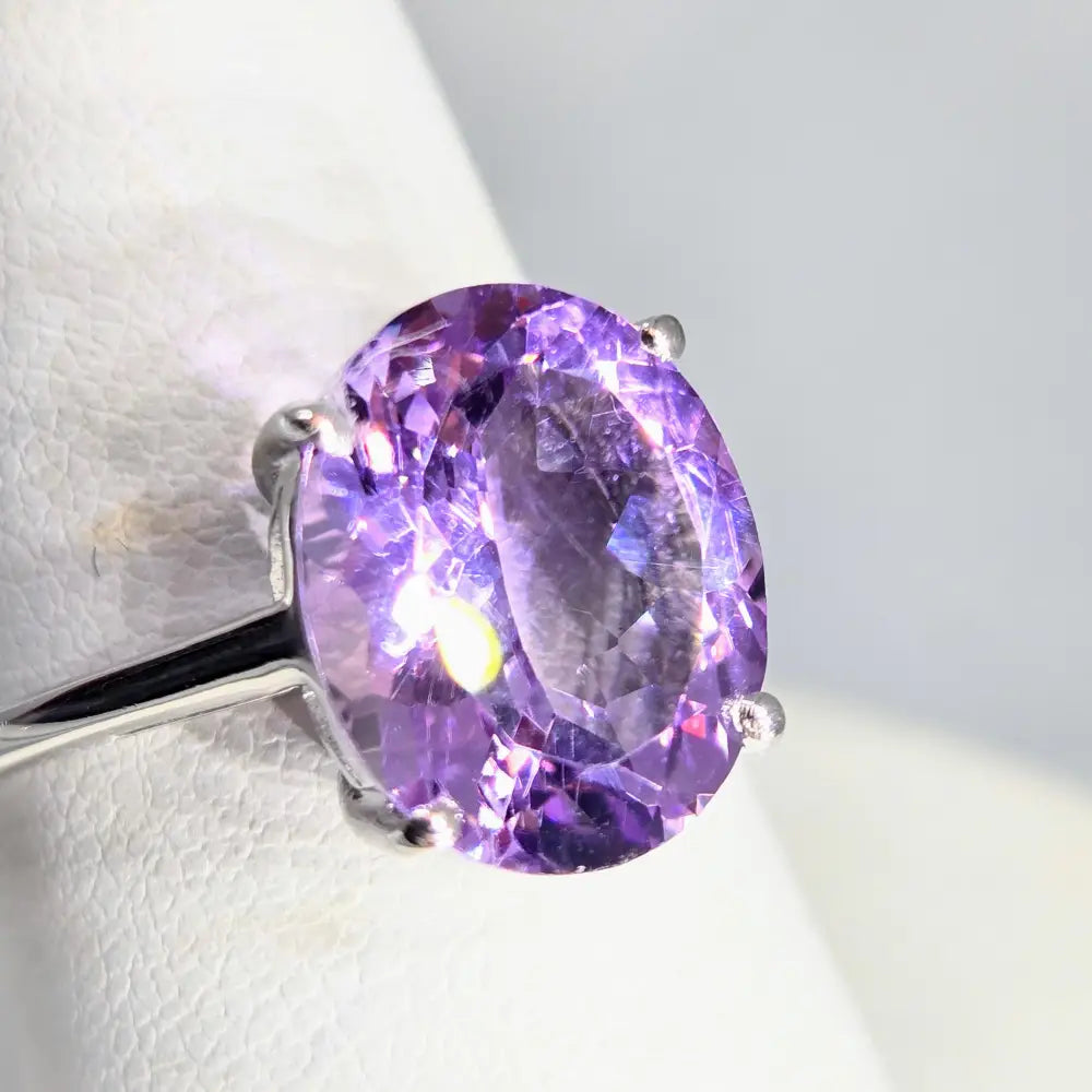 ?BOld & Beautiful’ Sz 7 Ring - Amethyst Sterling - Key West Local Luxe