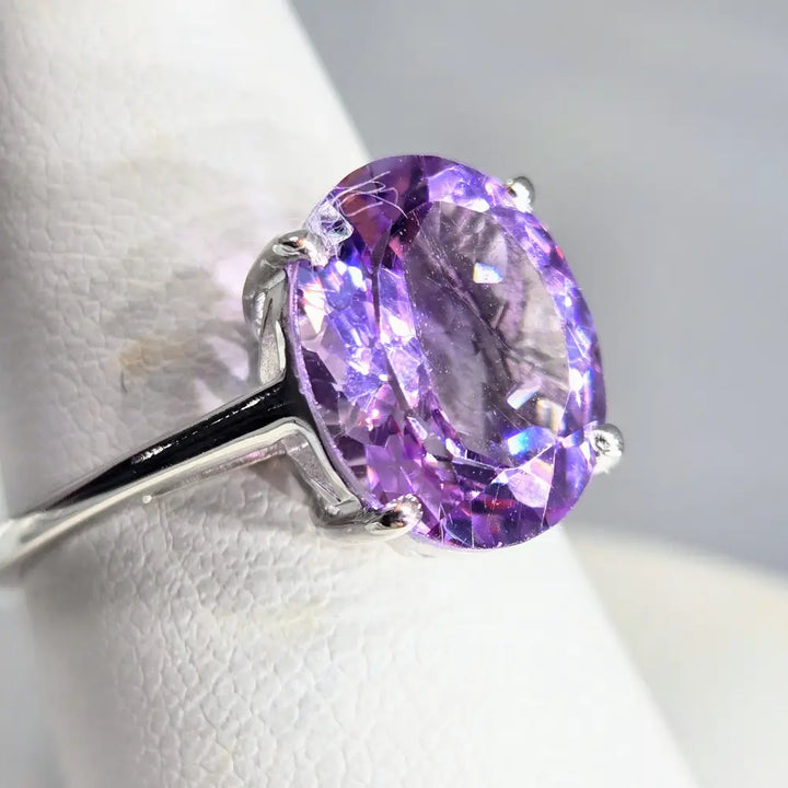 ?BOld & Beautiful’ Sz 7 Ring - Amethyst Sterling - Key West Local Luxe