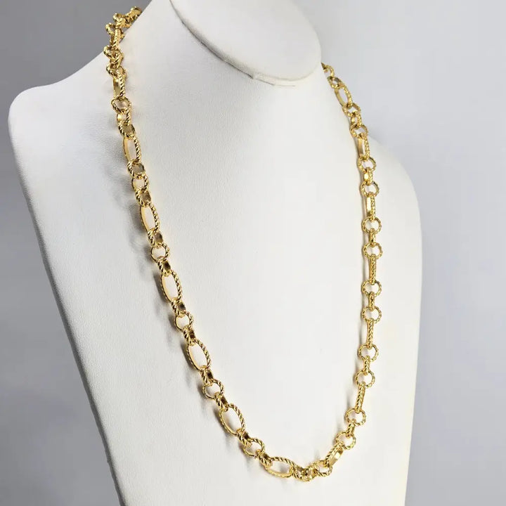 ?BRassy B’ 24’’ Chain - Gold Plated Brass - Necklace