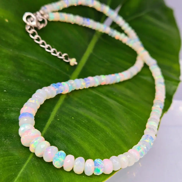 ?CAndy Necklace #26’’ 18’’ - 20’’ - Welo Opal Sterling Findings