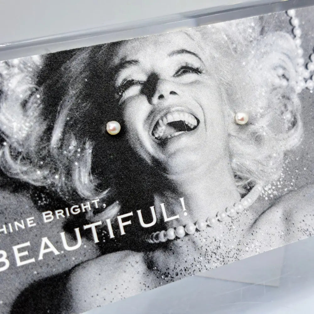 ?CLassic’ 2-3mm (tiny) Micro-stud Earrings - Pearls Sterling