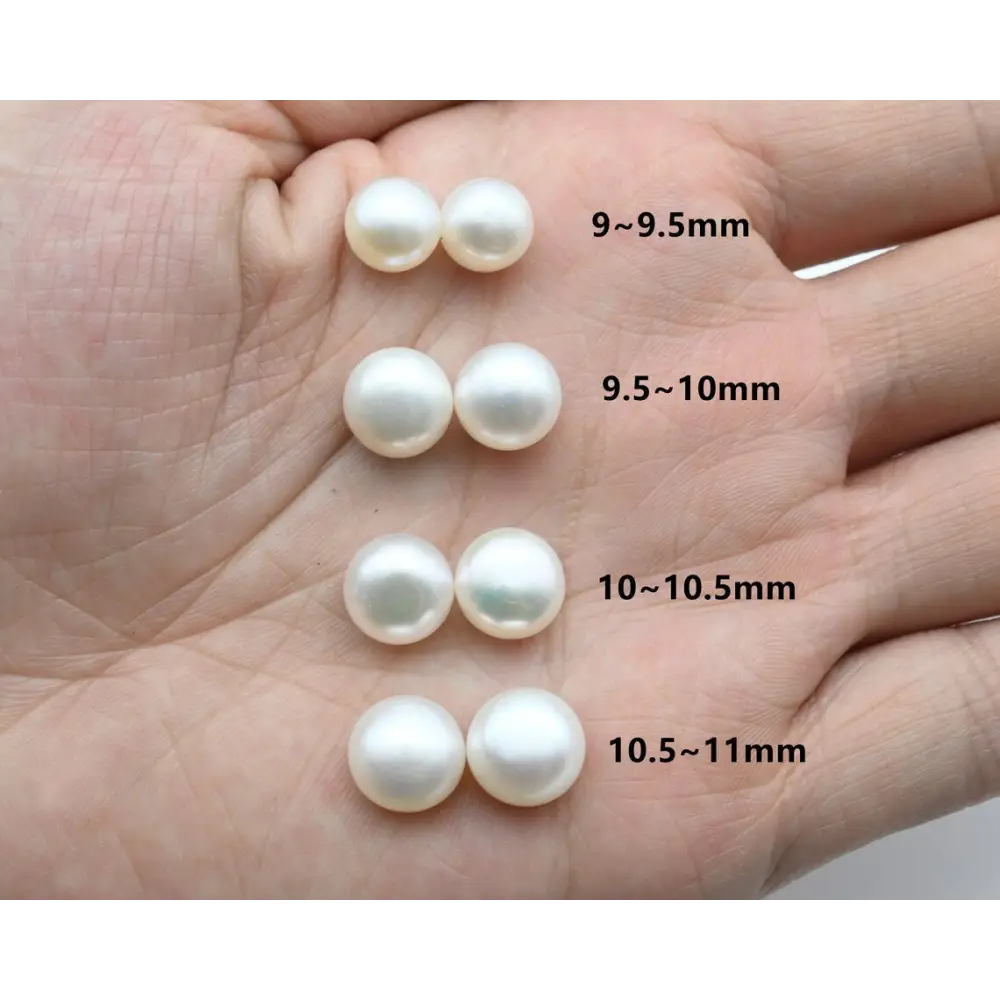 ?CLassic Pearl Studs’ (select your Size) Earrings - Pearls Sterling