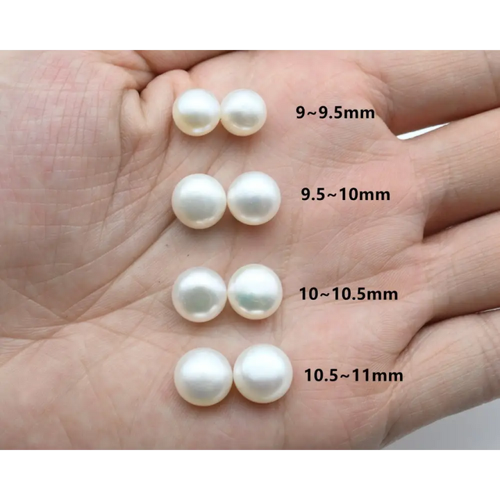 ?CLassic Pearl Studs’ (select your Size) Earrings - Pearls Sterling