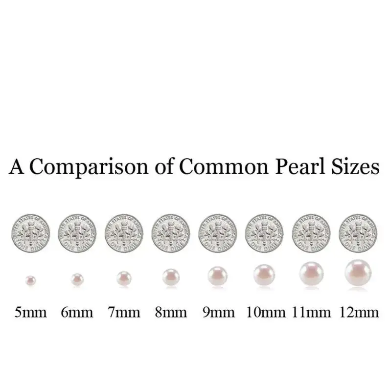 ?CLassic Pearl Studs’ (select your Size) Earrings - Pearls Sterling