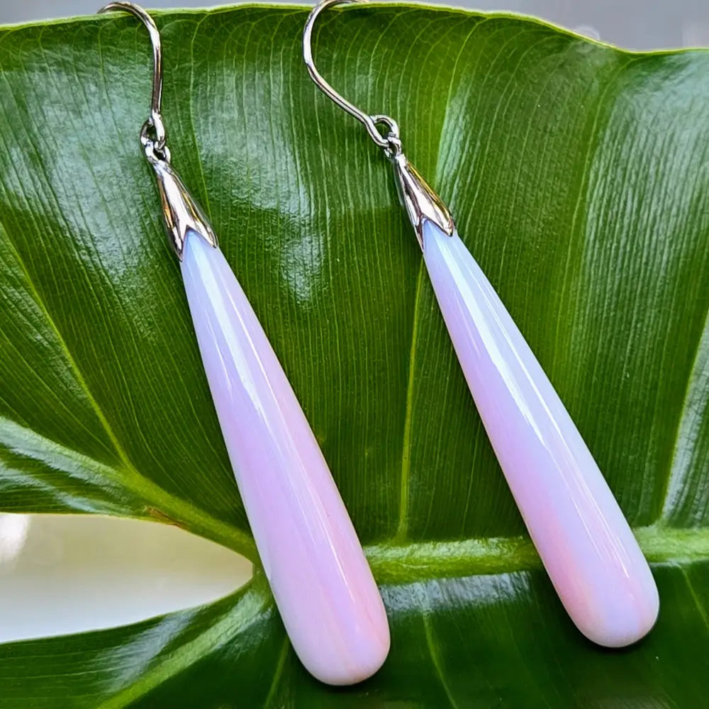 ?COnch Drop’ Earrings - Carved Conch Shell Anti-tarnish Sterling