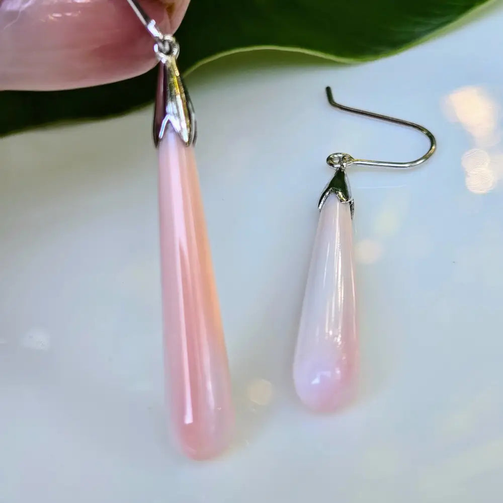 ?COnch Drop’ Earrings - Carved Conch Shell Anti-tarnish Sterling