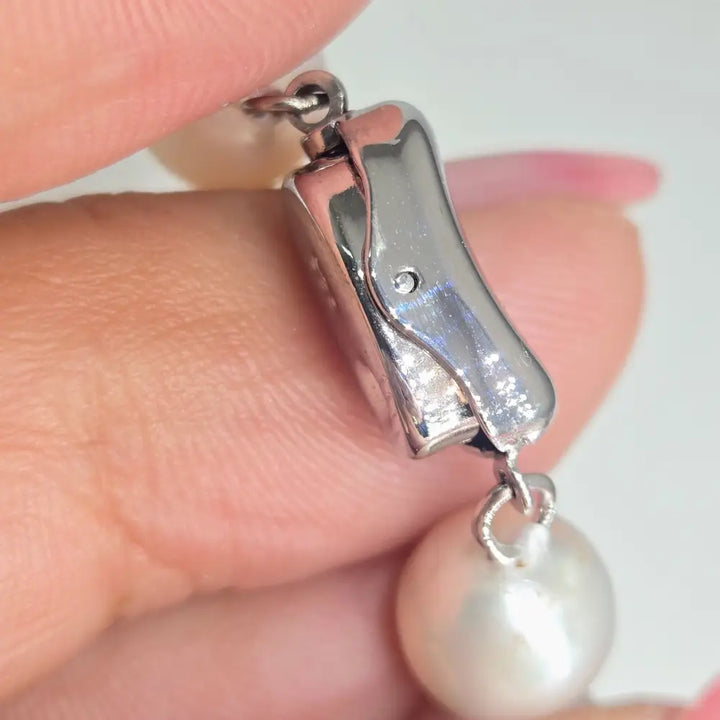 ?CRabby’ Pendant Necklace - Diamonds Rubies Pearls Sterling + Cable Chain