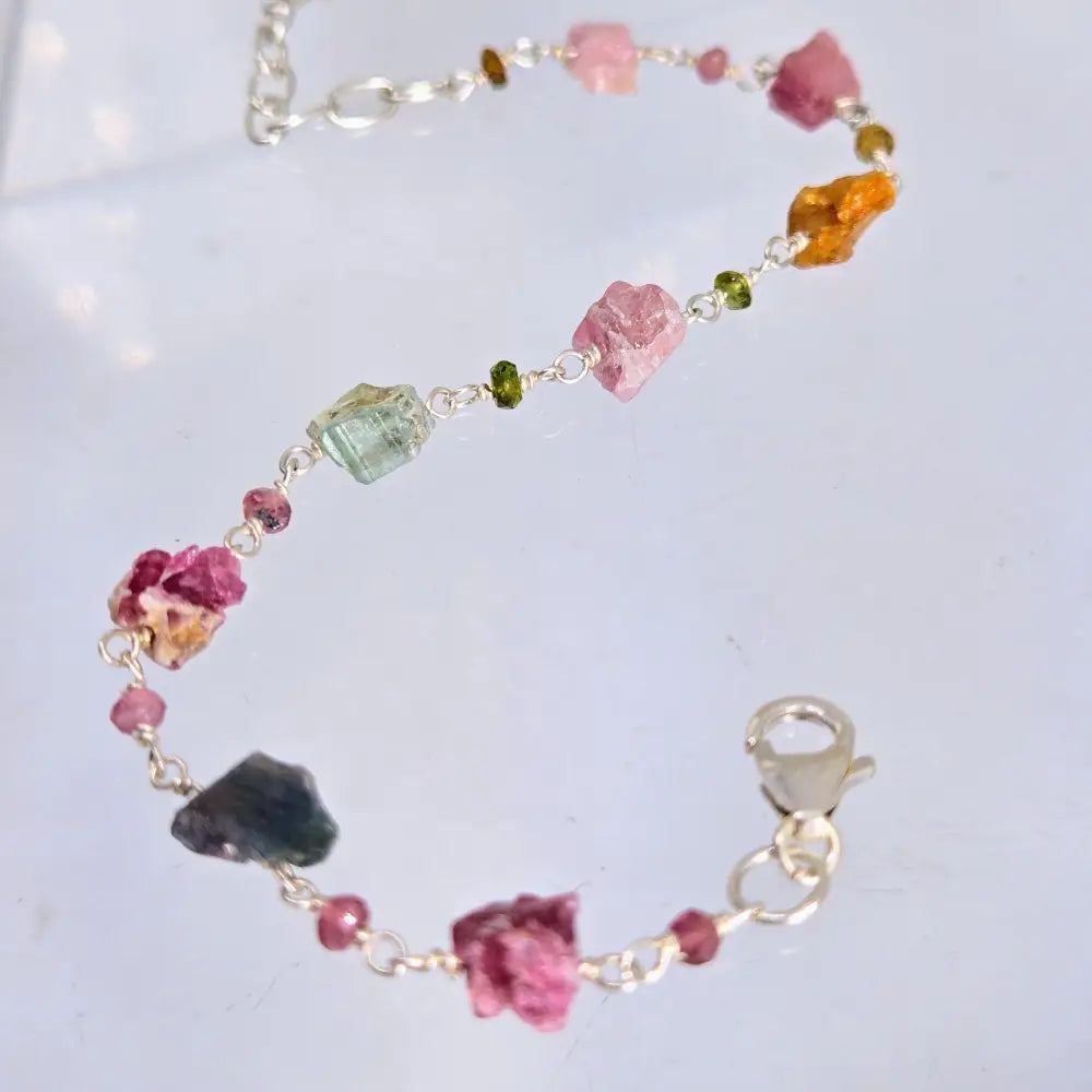 ?CRunch Berry Beauties!’ 7’’ - 8.5’’ Bracelet - Tourmaline Sterling