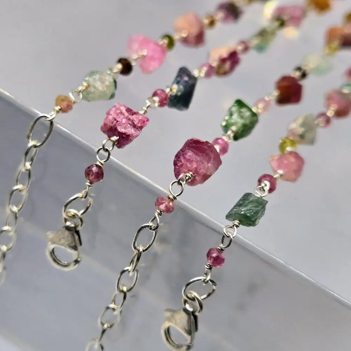 ?CRunch Berry Beauties!’ 7’’ - 8.5’’ Bracelet - Tourmaline Sterling