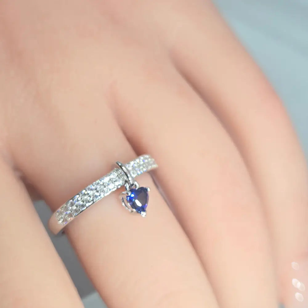 ?CUpid’s Spell’ Ring with Heart Dangle - Key West Local Luxe