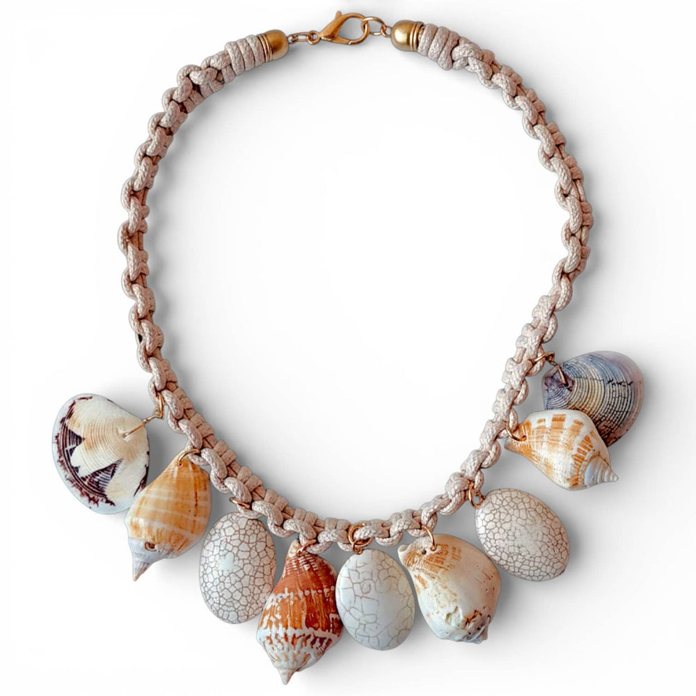 Chunky Beaded Seashell Necklace | Summer Statement Jewelry | Key West Local Luxe