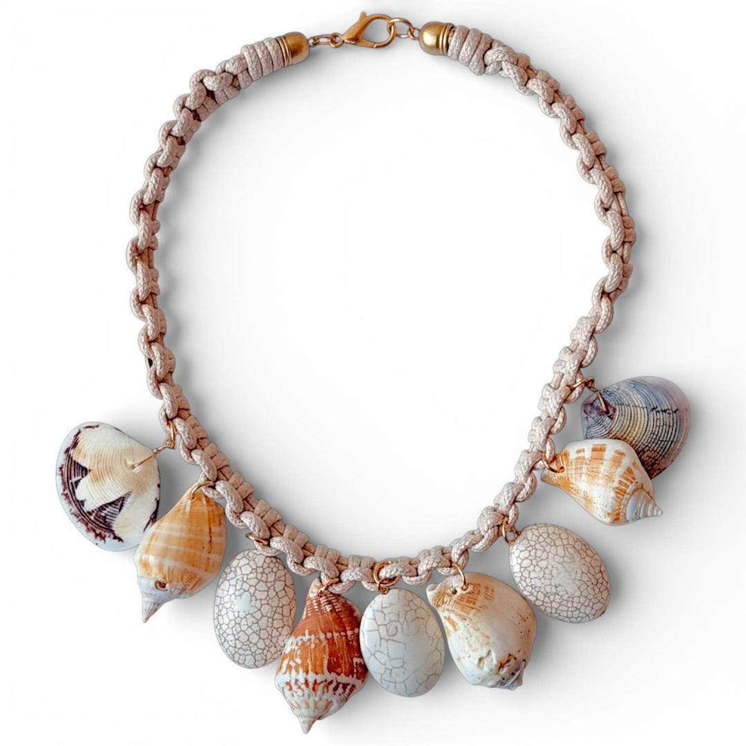 Chunky Beaded Seashell Necklace | Summer Statement Jewelry | Key West Local Luxe