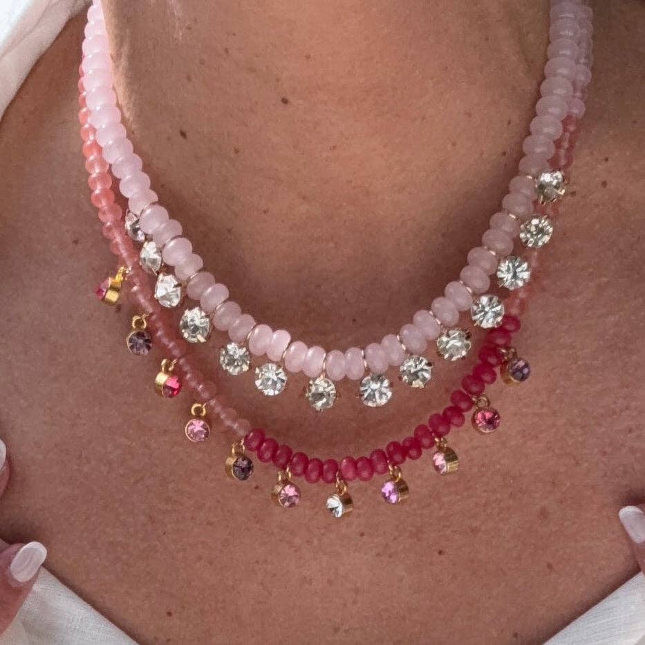 The Gemma Crystal Drop Necklace – view 14