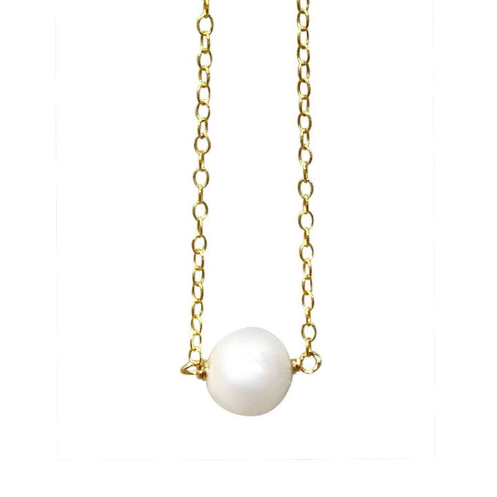 14K gold fill pearl necklace | Key West Local Luxe