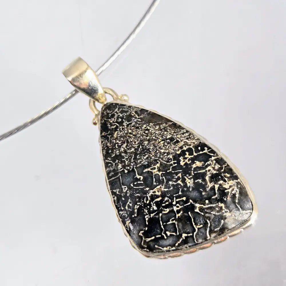 ?DIno-mite’ Pendant Necklace - Dinosaur Bone Sterling - Key West Local Luxe