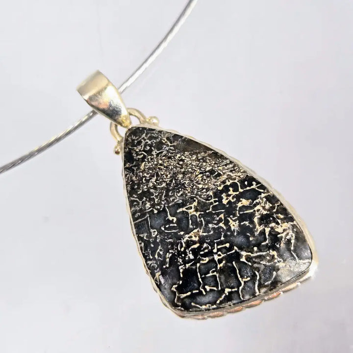 ?DIno-mite’ Pendant Necklace - Dinosaur Bone Sterling - Key West Local Luxe
