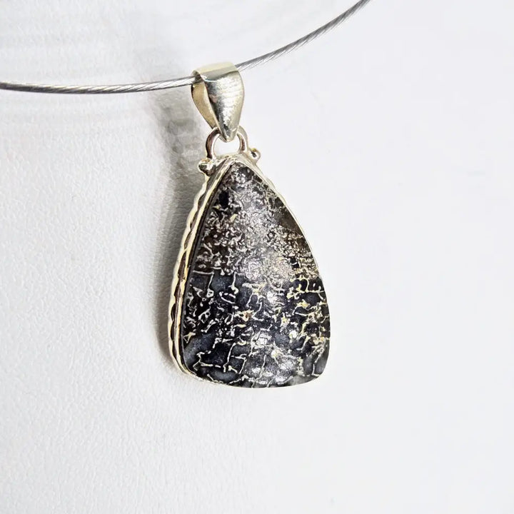 ?DIno-mite’ Pendant Necklace - Dinosaur Bone Sterling - Key West Local Luxe