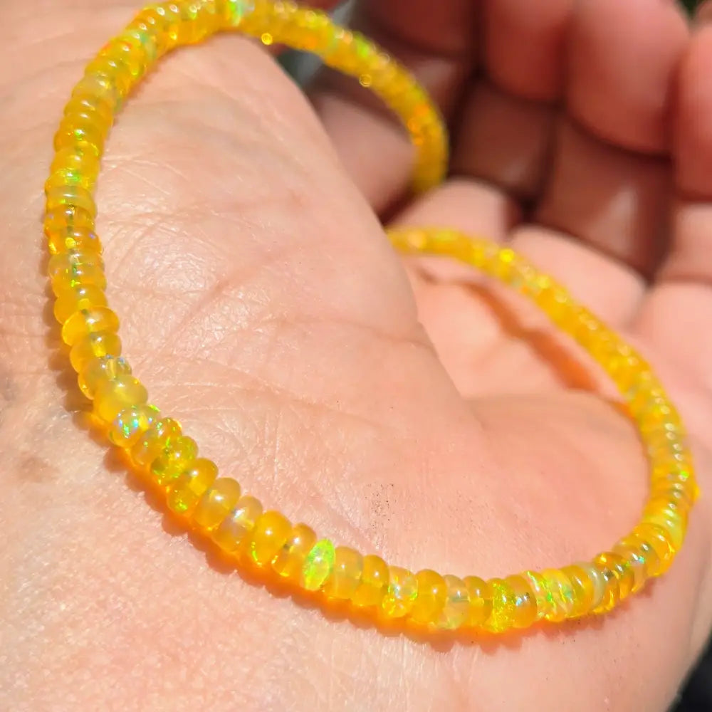 ?ELectrical Banana!’ 16’’ - 18’’ Necklace - Opal Silver-filled Findings (copy)