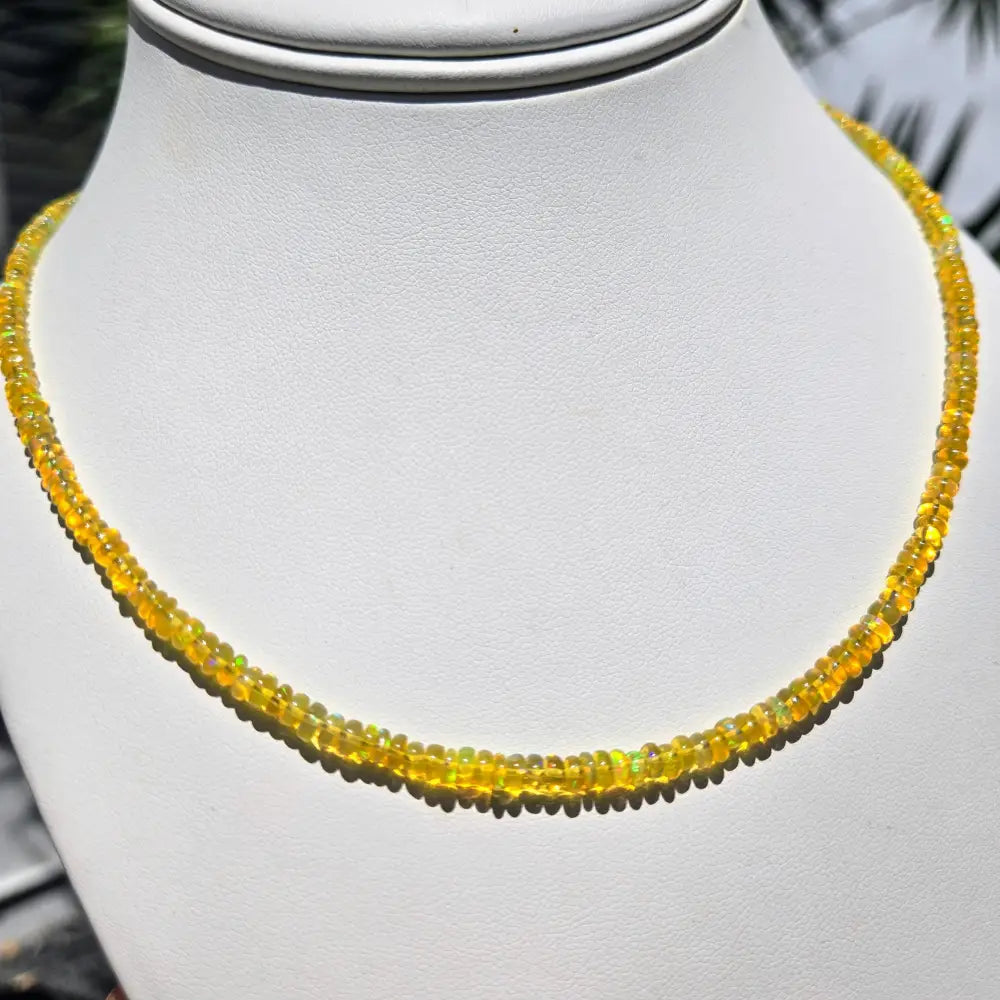 ?ELectrical Banana!’ 16’’ - 18’’ Necklace - Opal Sterling - Key West Local Luxe