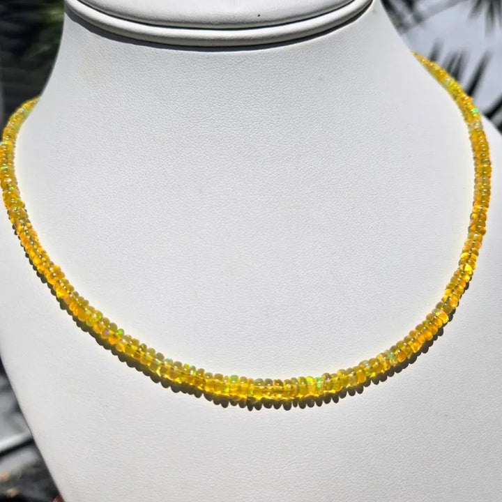 ?ELectrical Banana!’ 16’’ - 18’’ Necklace - Opal Sterling - Key West Local Luxe
