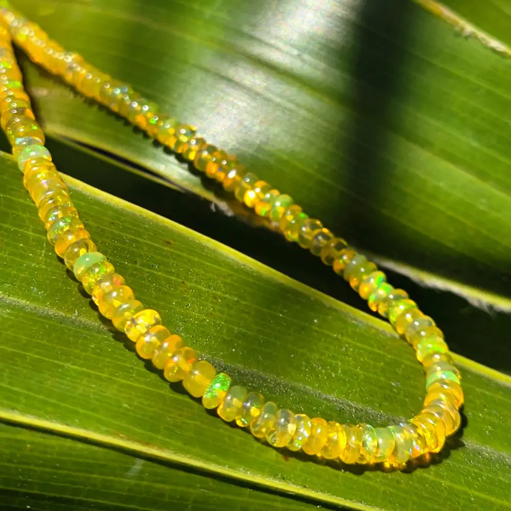 ?ELectrical Banana!’ 16’’ - 18’’ Necklace - Opal Sterling - Key West Local Luxe