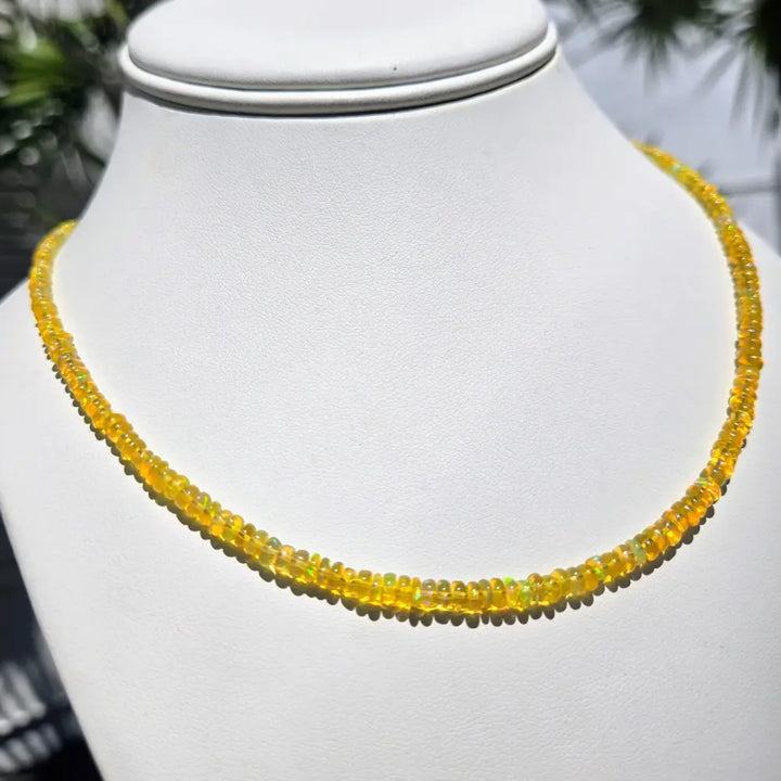 ?ELectrical Banana!’ 16’’ - 18’’ Necklace - Opal Sterling - Key West Local Luxe