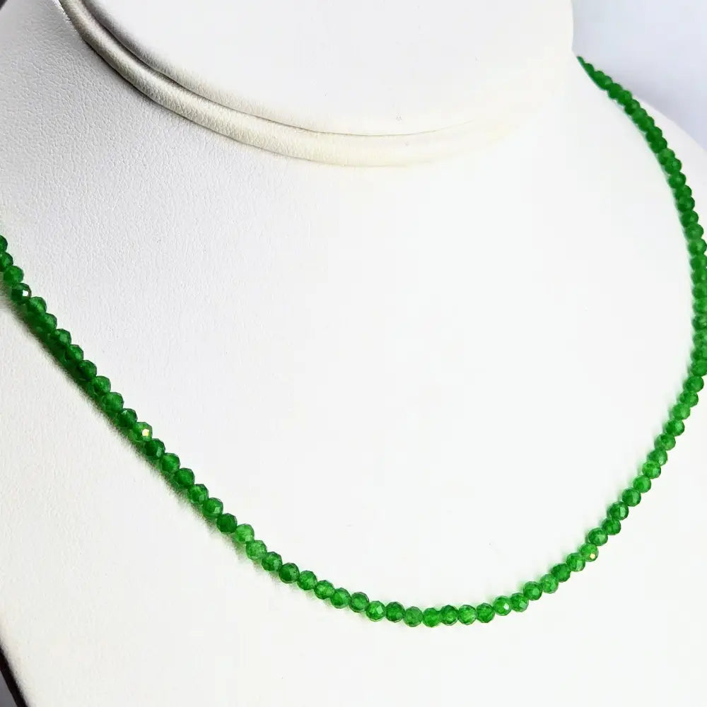 ?EMerald Gem Candy #32’’ 18’’ - 20’’ Necklace - Emeralds Sterrling