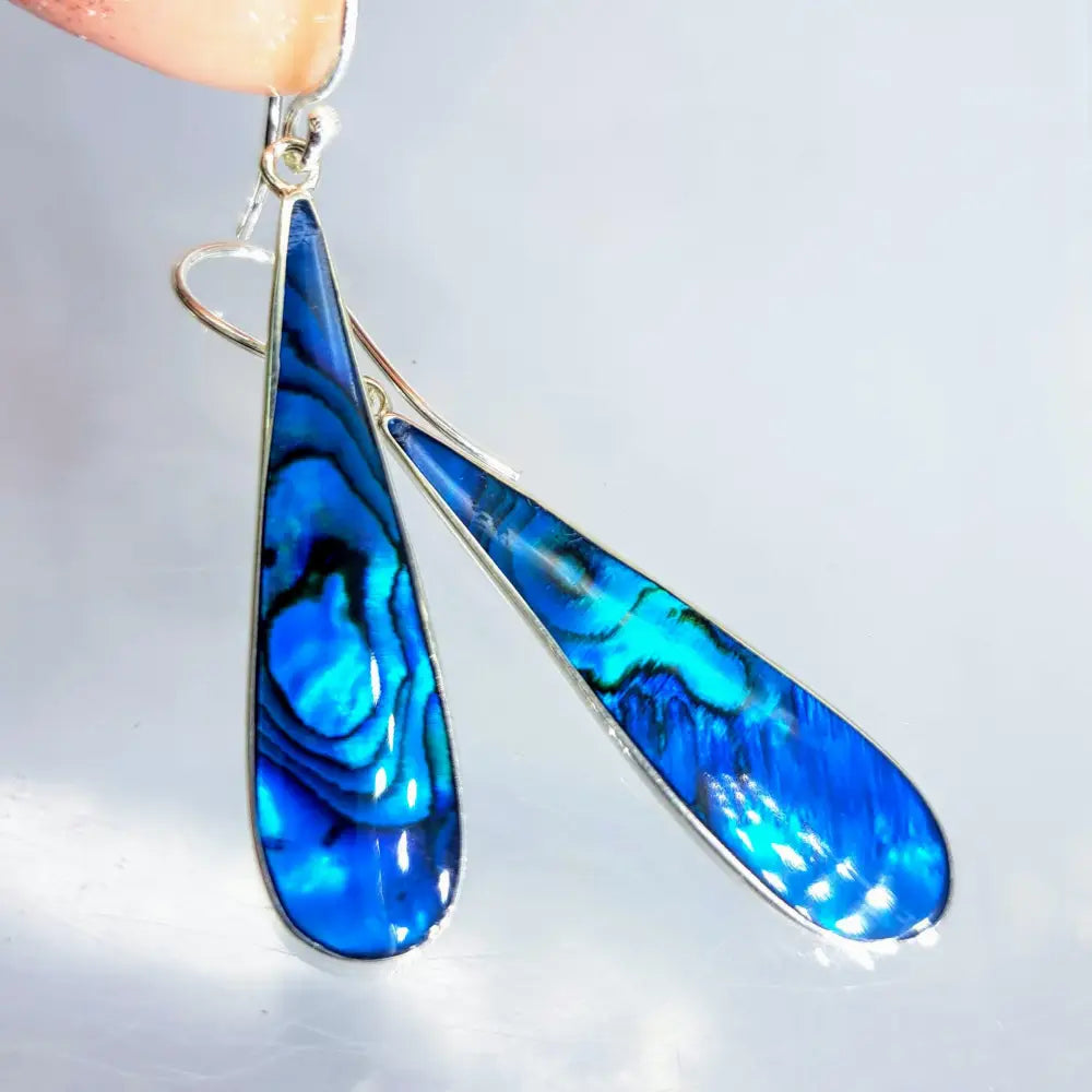 ?EXclamation #2!’ 2’’ Earrings - Mother of Pearl Sterling