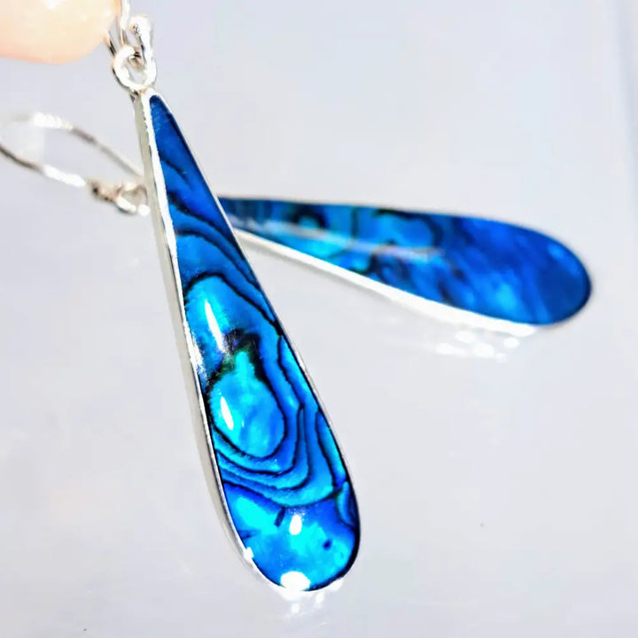 ?EXclamation #2!’ 2’’ Earrings - Mother of Pearl Sterling