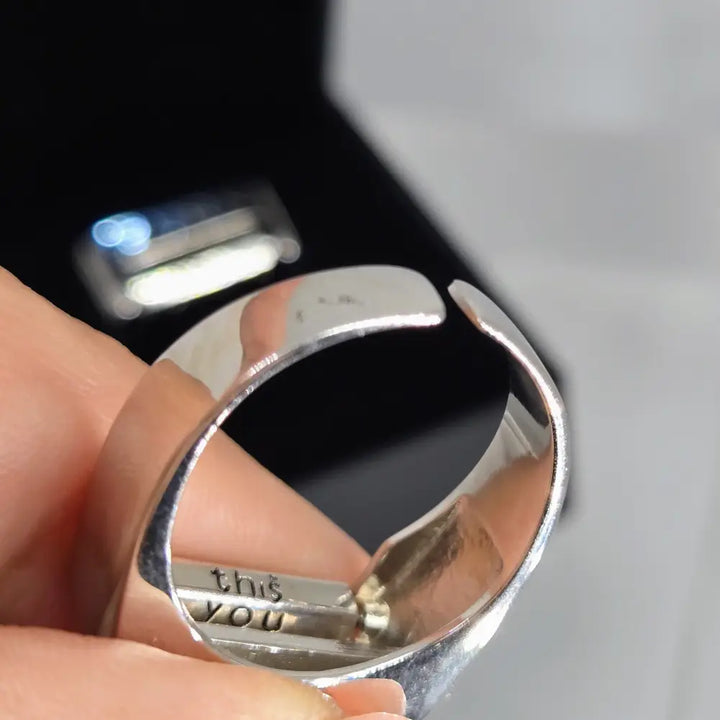 ?F*ck It’ Adj Sz Ring - Sterling Silver (comes with Lighted Display Box)