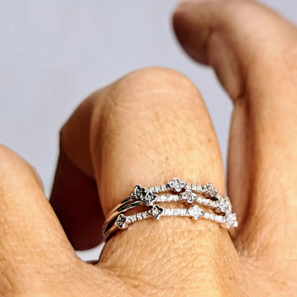 ?FAith’ Ring - 14k White Gold Diamonds