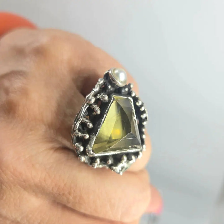 Fancy Lemon Crisp Ring - 7.25 - Rings