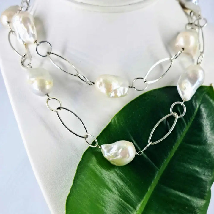 ?GAga Pearls’ 34’’ Necklace - Baroque Pearls Sterling